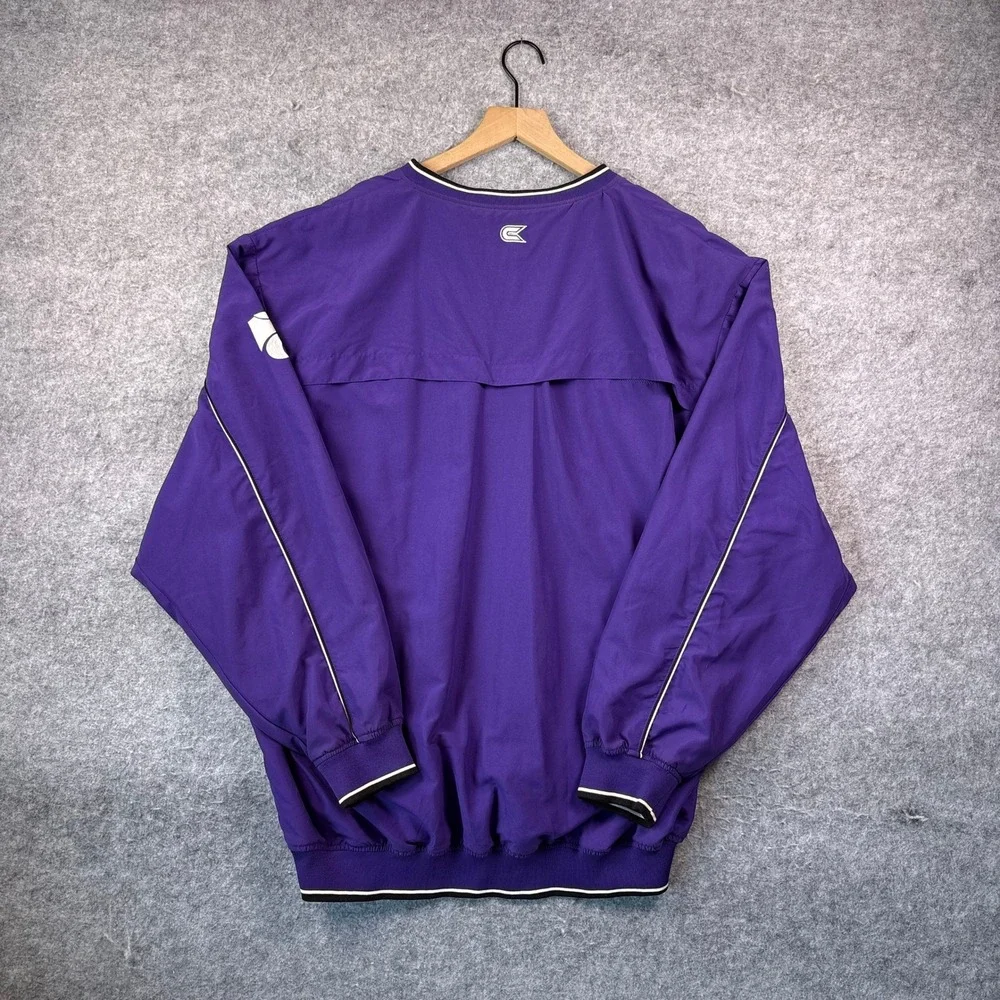 Vintage 90s Colosseum K-State Wildcats Windbreaker Pullover Purple XXL NCAA
